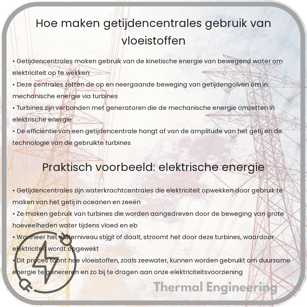 Hoe Maken Getijdencentrales Gebruik van Vloeistoffen?