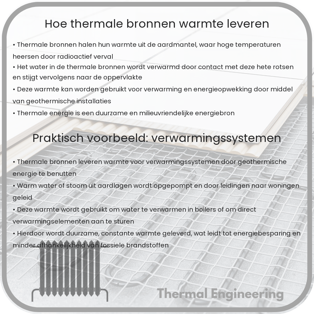 Hoe thermale bronnen warmte leveren