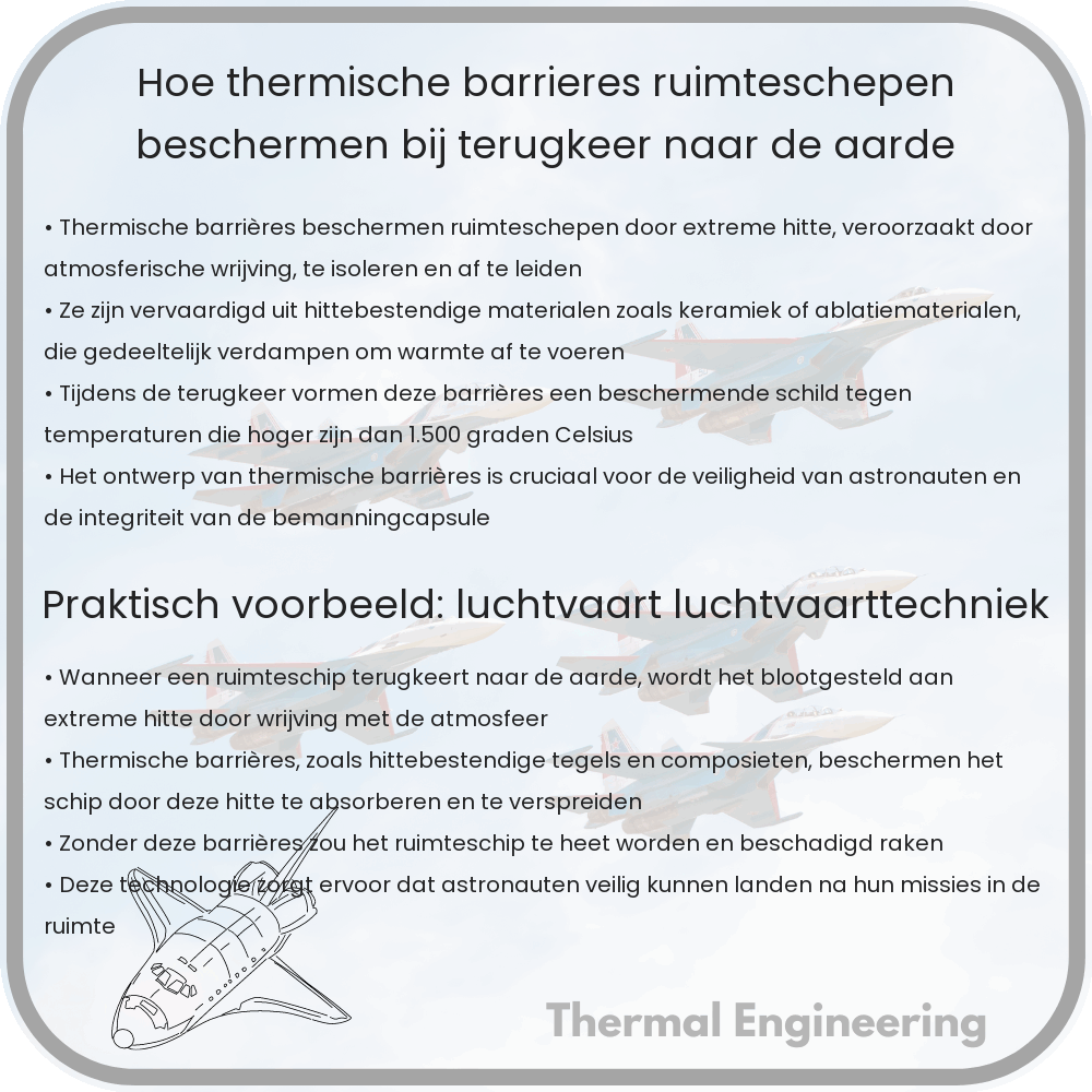 Hoe thermische barrières ruimteschepen beschermen bij terugkeer naar de aarde