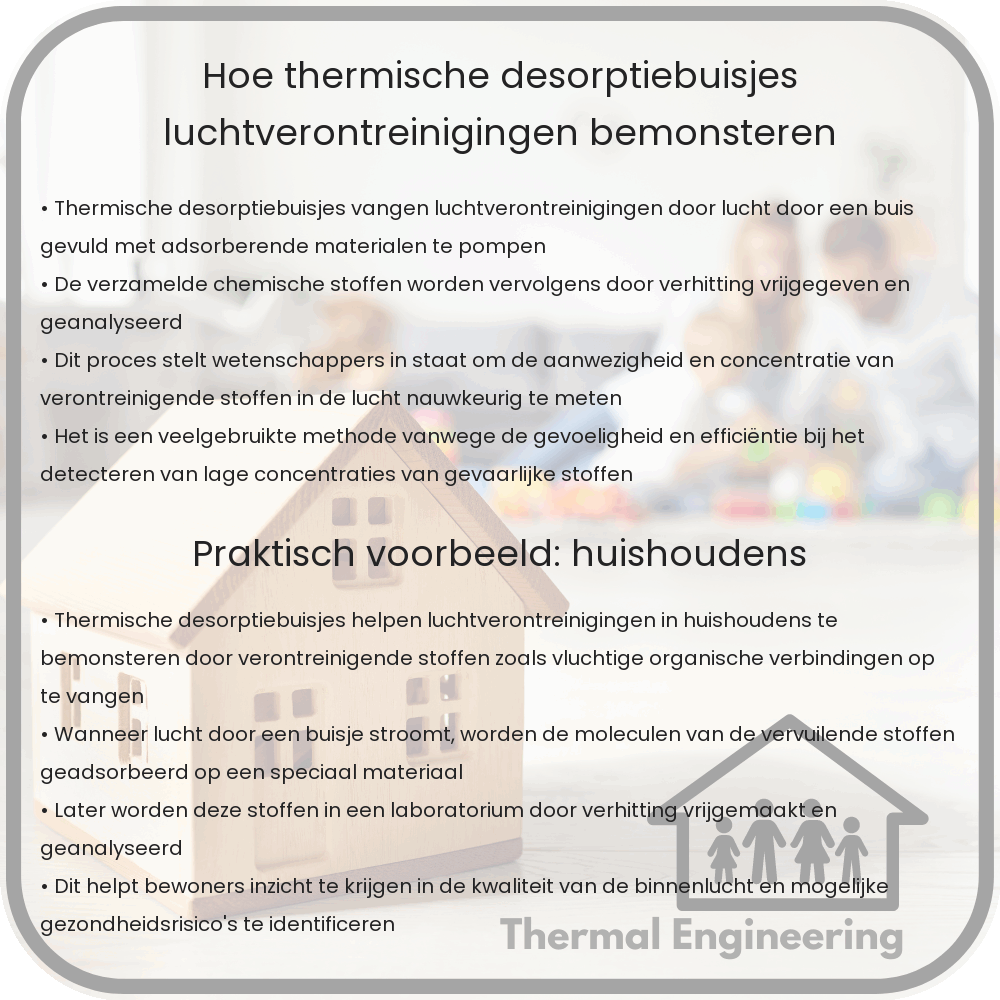 Hoe thermische desorptiebuisjes luchtverontreinigingen bemonsteren