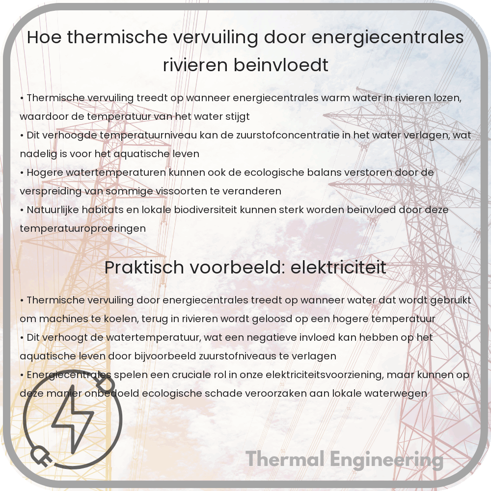 Hoe thermische vervuiling door energiecentrales rivieren beïnvloedt