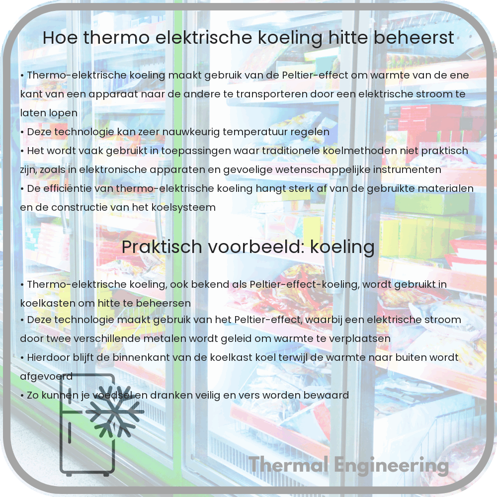 Hoe thermo-elektrische koeling hitte beheerst
