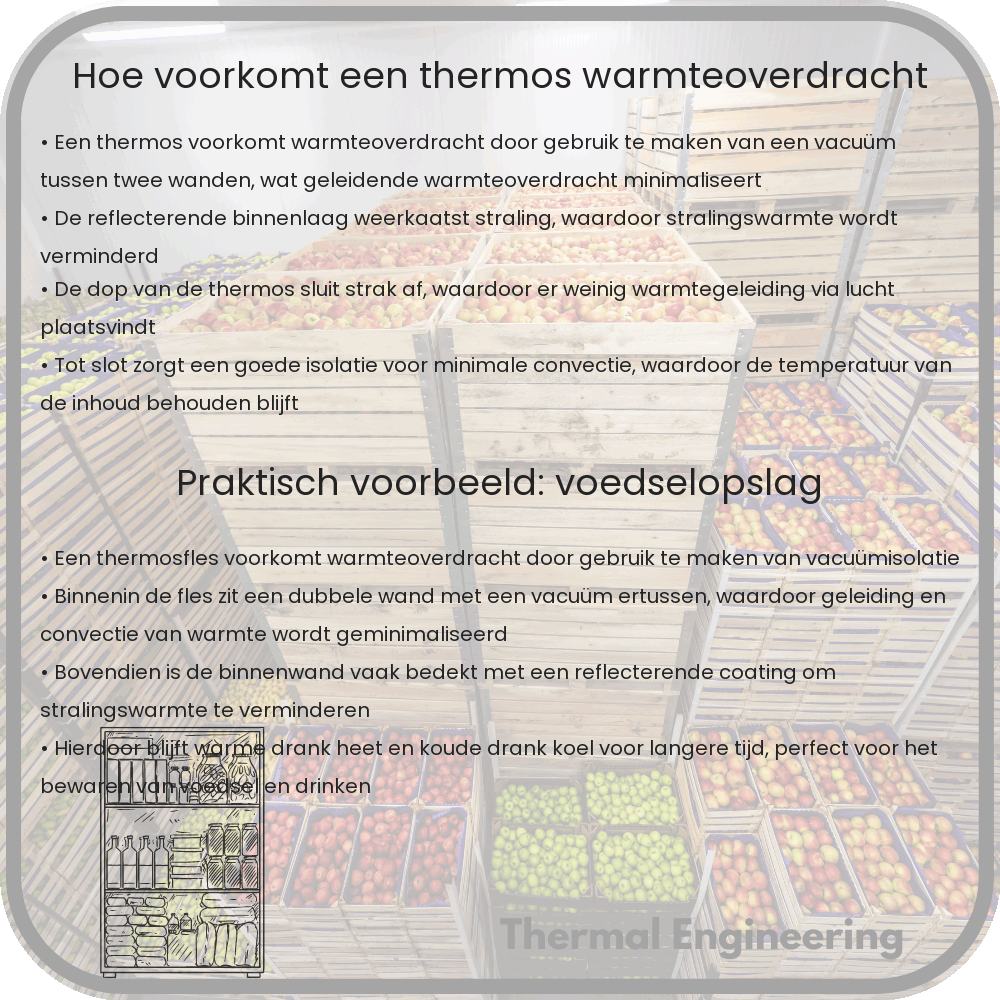 Hoe Voorkomt een Thermos Warmteoverdracht?