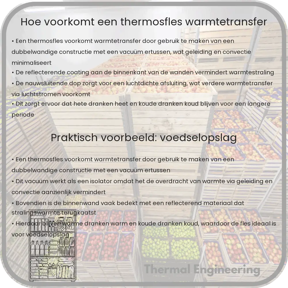 Hoe voorkomt een thermosfles warmtetransfer