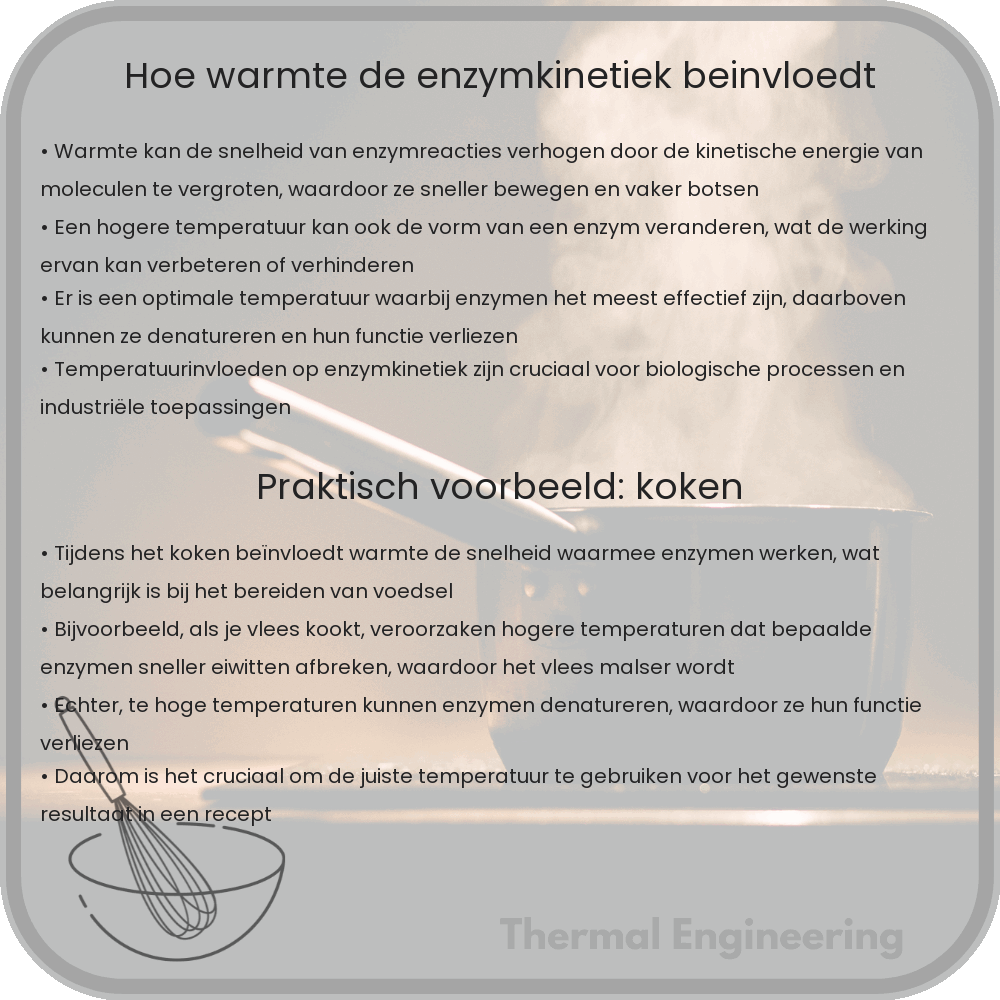 Hoe warmte de enzymkinetiek beïnvloedt