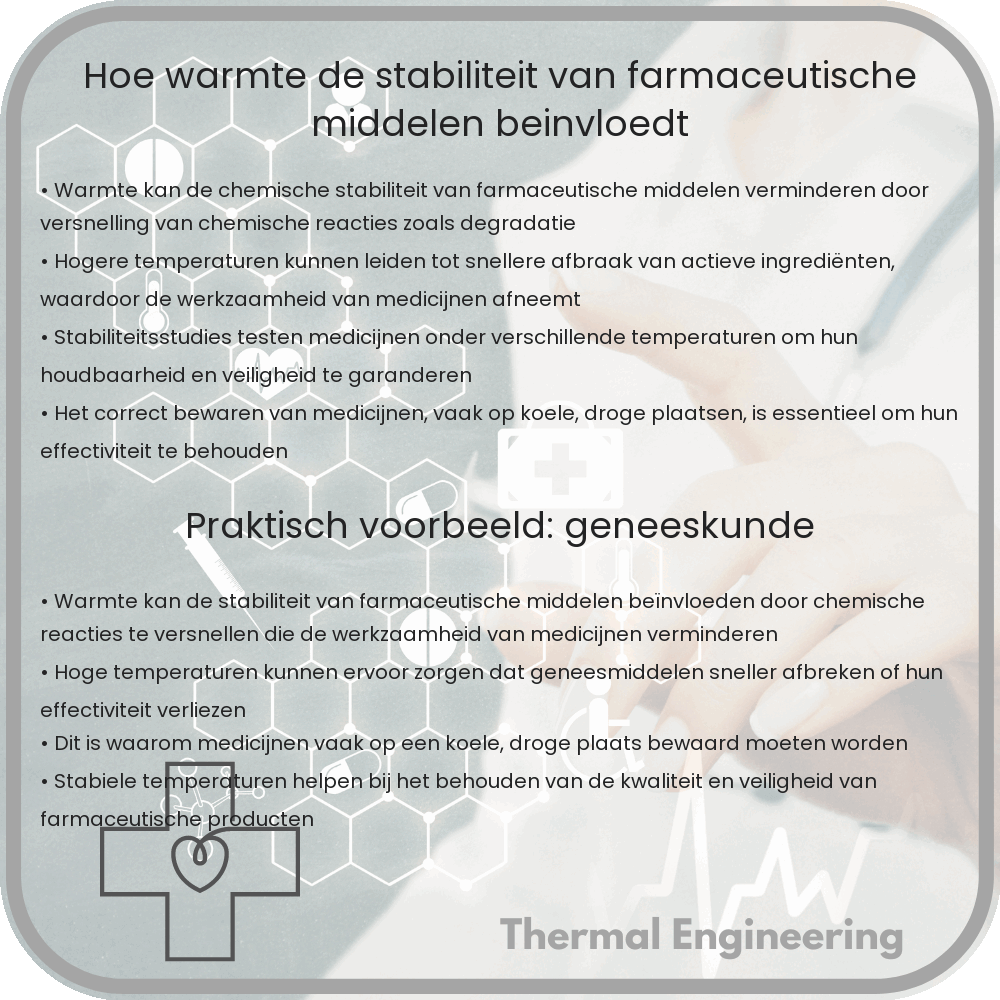 Hoe warmte de stabiliteit van farmaceutische middelen beïnvloedt
