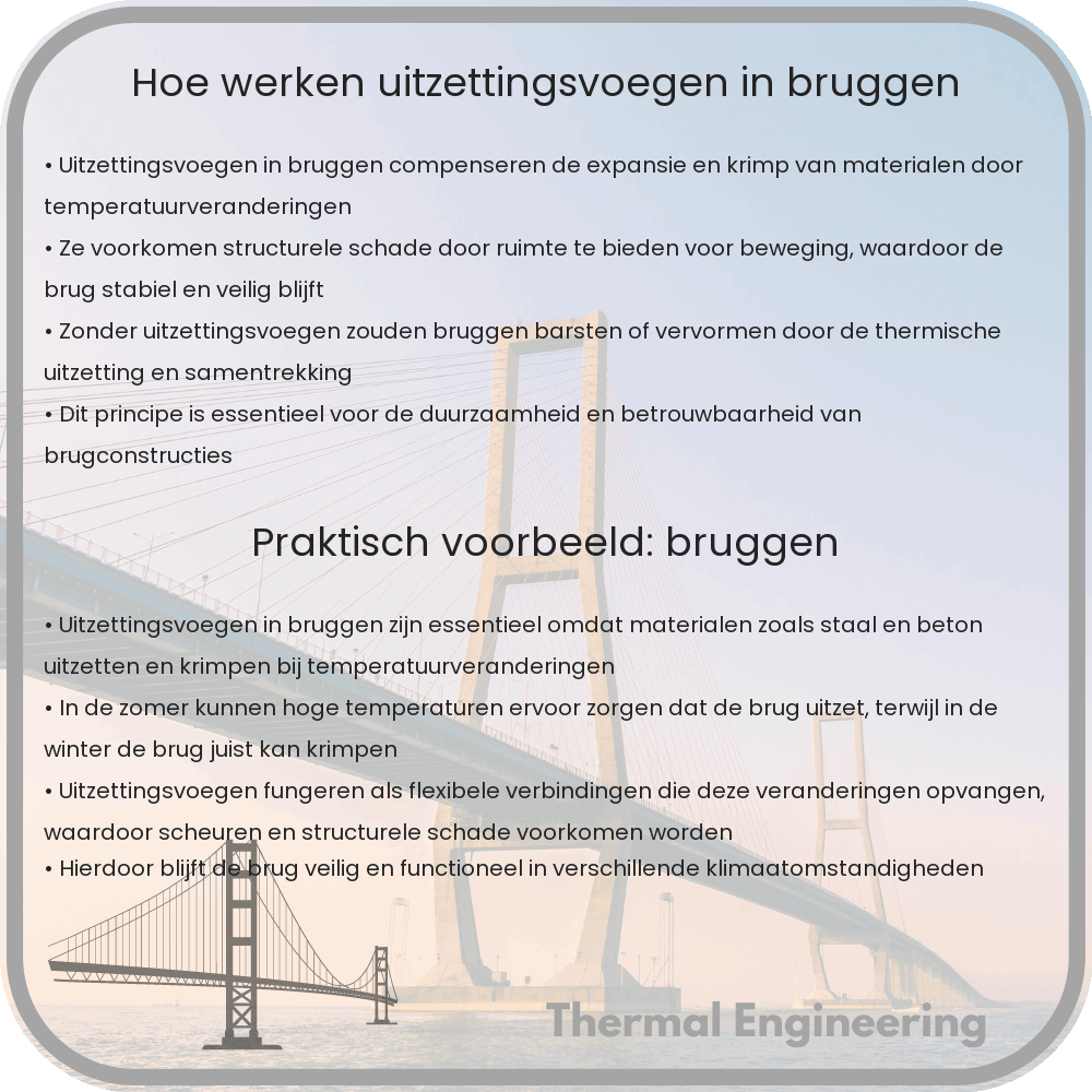 Hoe werken uitzettingsvoegen in bruggen?