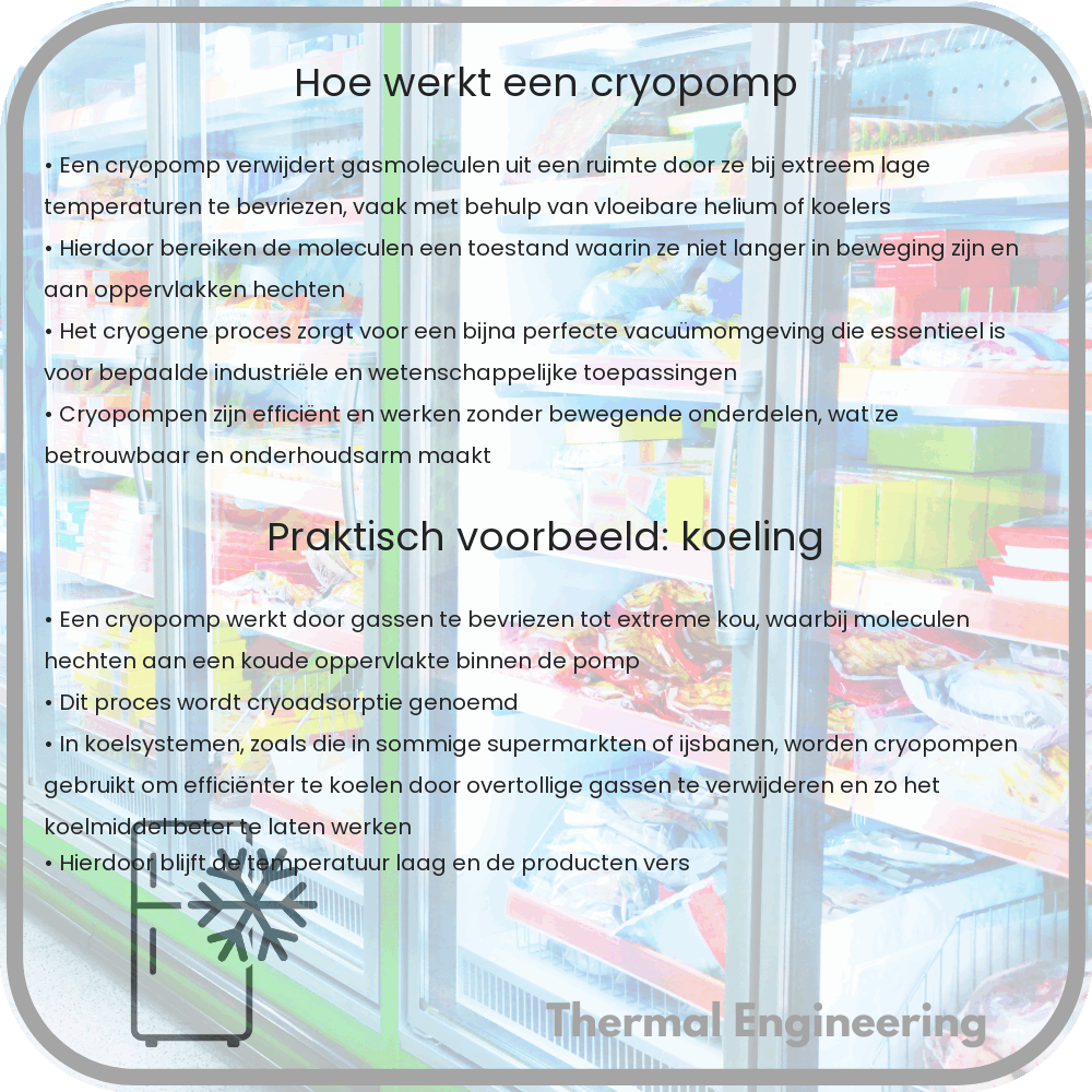 Hoe werkt een cryopomp?