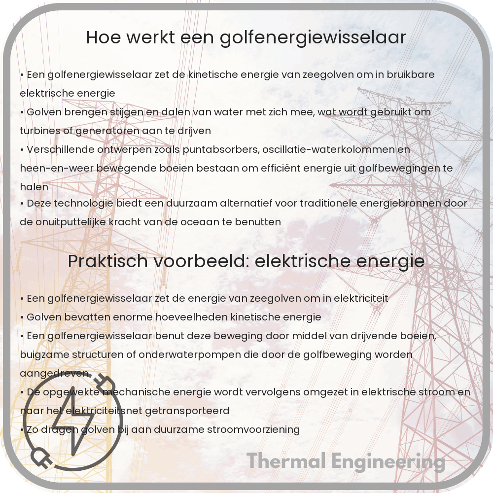 Hoe werkt een golfenergiewisselaar?