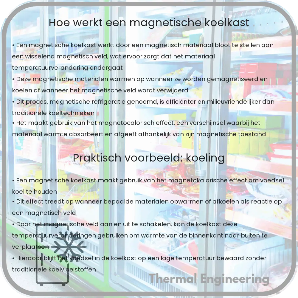 Hoe werkt een magnetische koelkast?