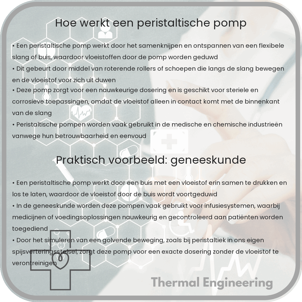 Hoe werkt een peristaltische pomp