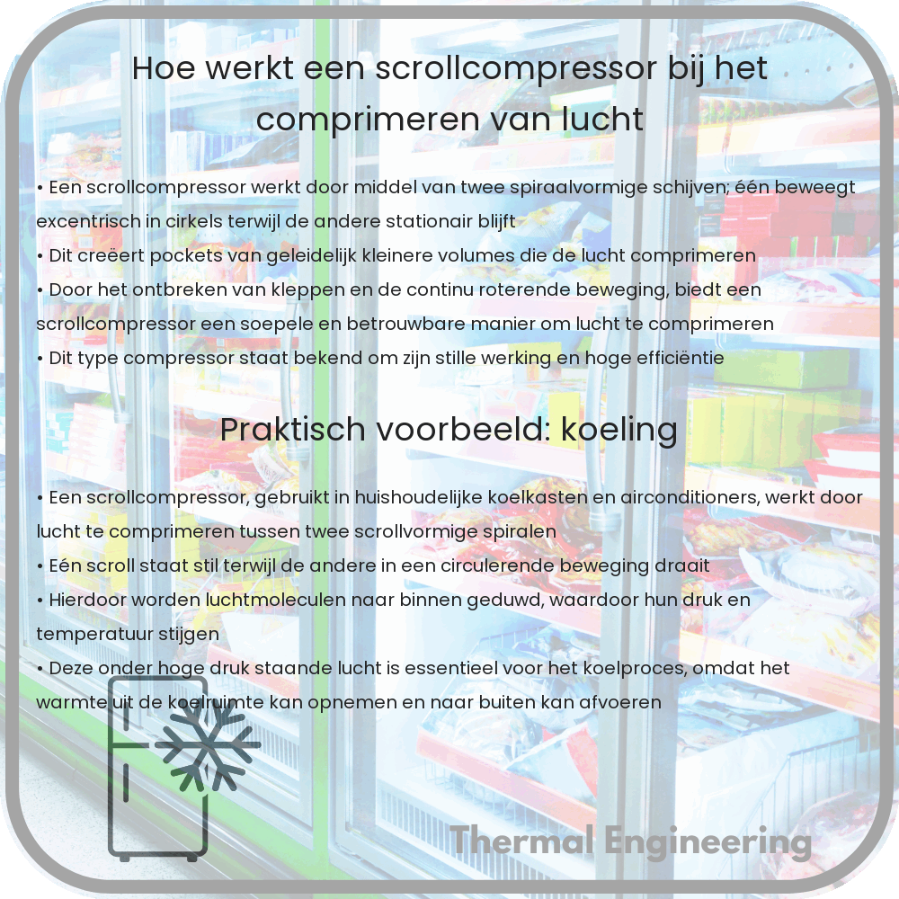 Hoe werkt een scrollcompressor bij het comprimeren van lucht