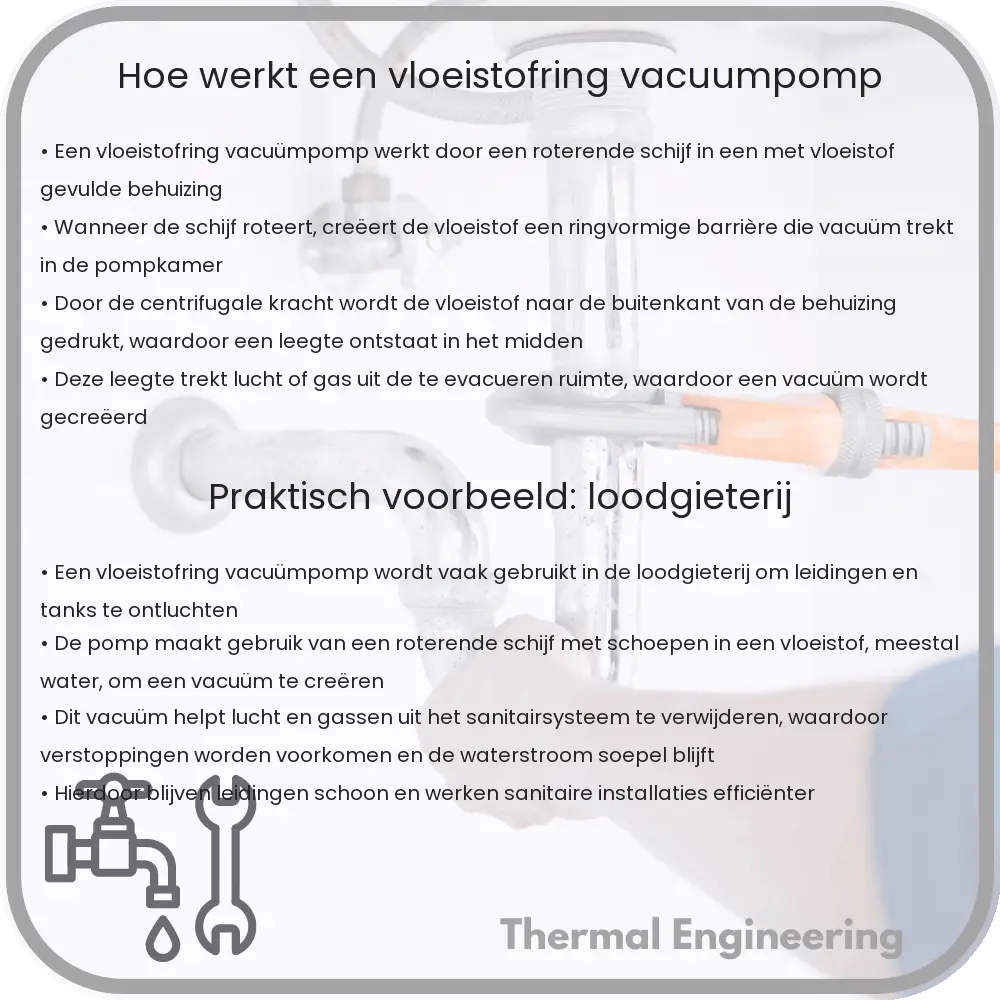 Hoe werkt een vloeistofring vacuümpomp