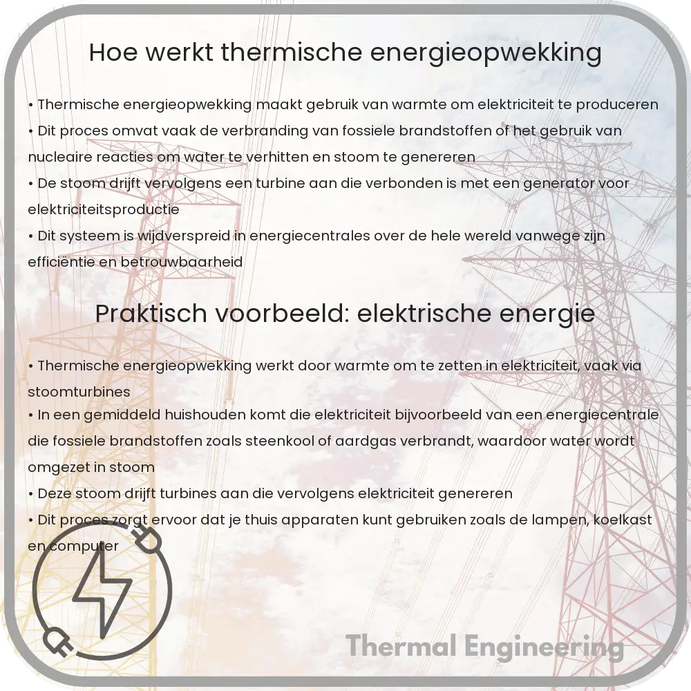 Hoe werkt thermische energieopwekking?