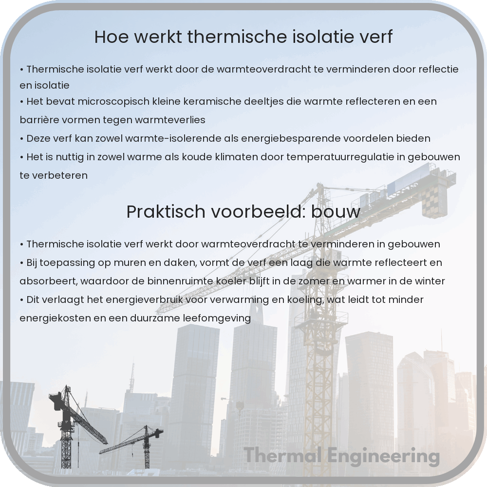 Hoe werkt thermische isolatie verf?
