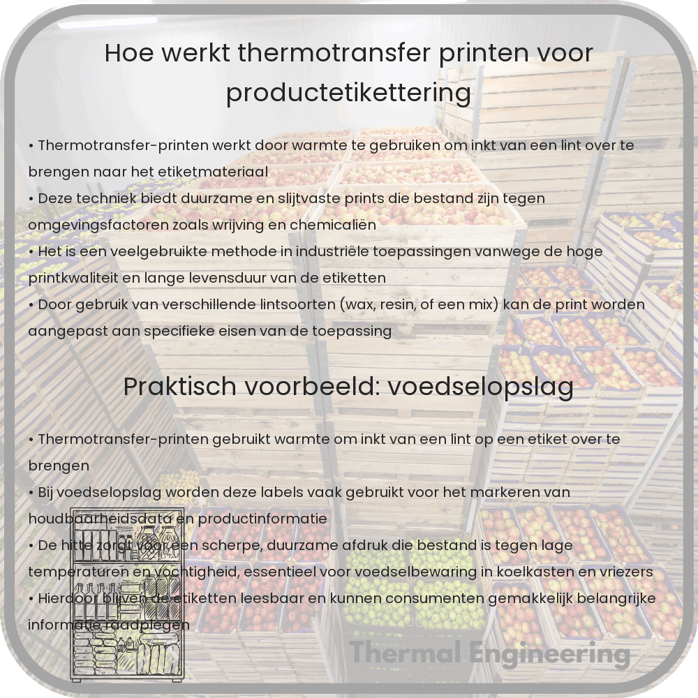 Hoe werkt thermotransfer-printen voor productetikettering