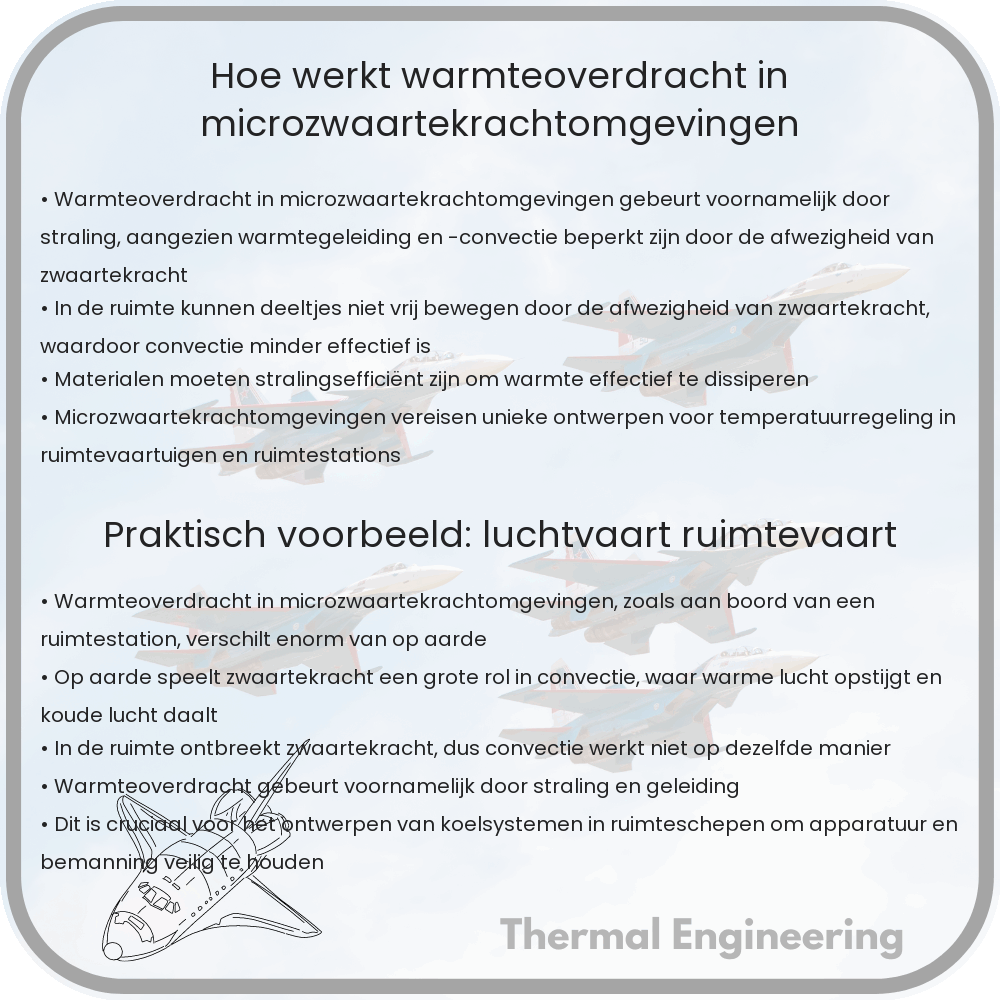 Hoe werkt warmteoverdracht in microzwaartekrachtomgevingen?