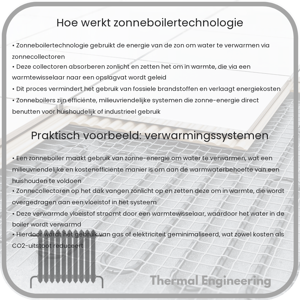 Hoe werkt zonneboilertechnologie?