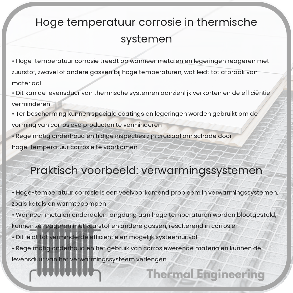 Hoge-temperatuur corrosie in thermische systemen
