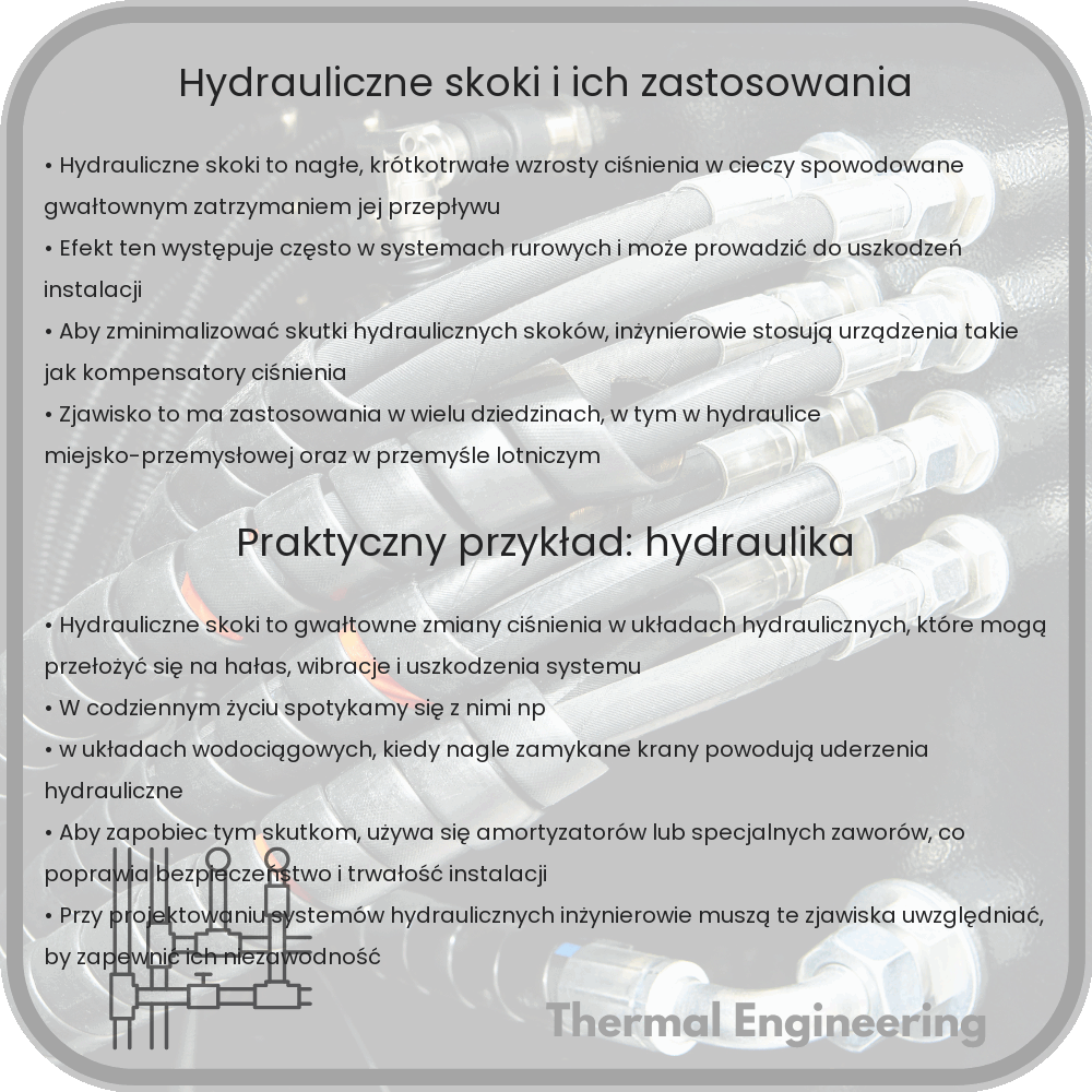 Hydrauliczne skoki i ich zastosowania