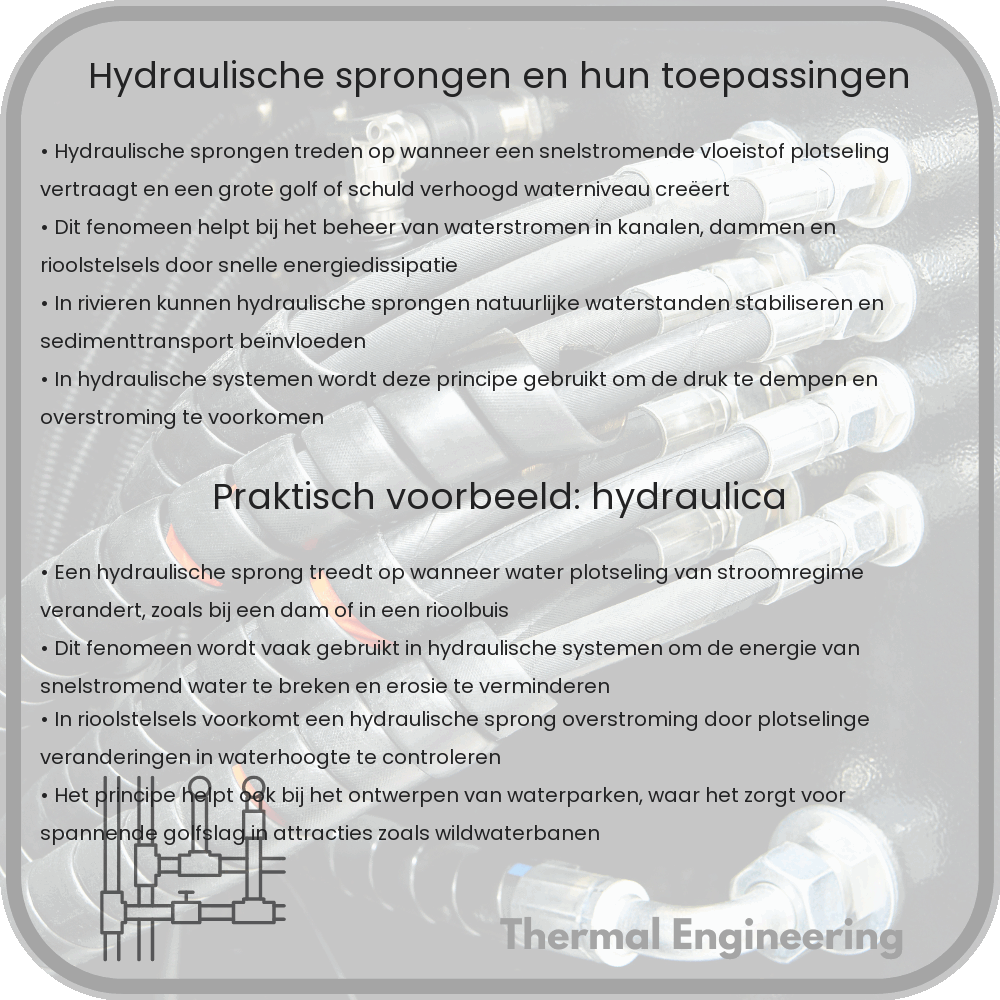 Hydraulische sprongen en hun toepassingen