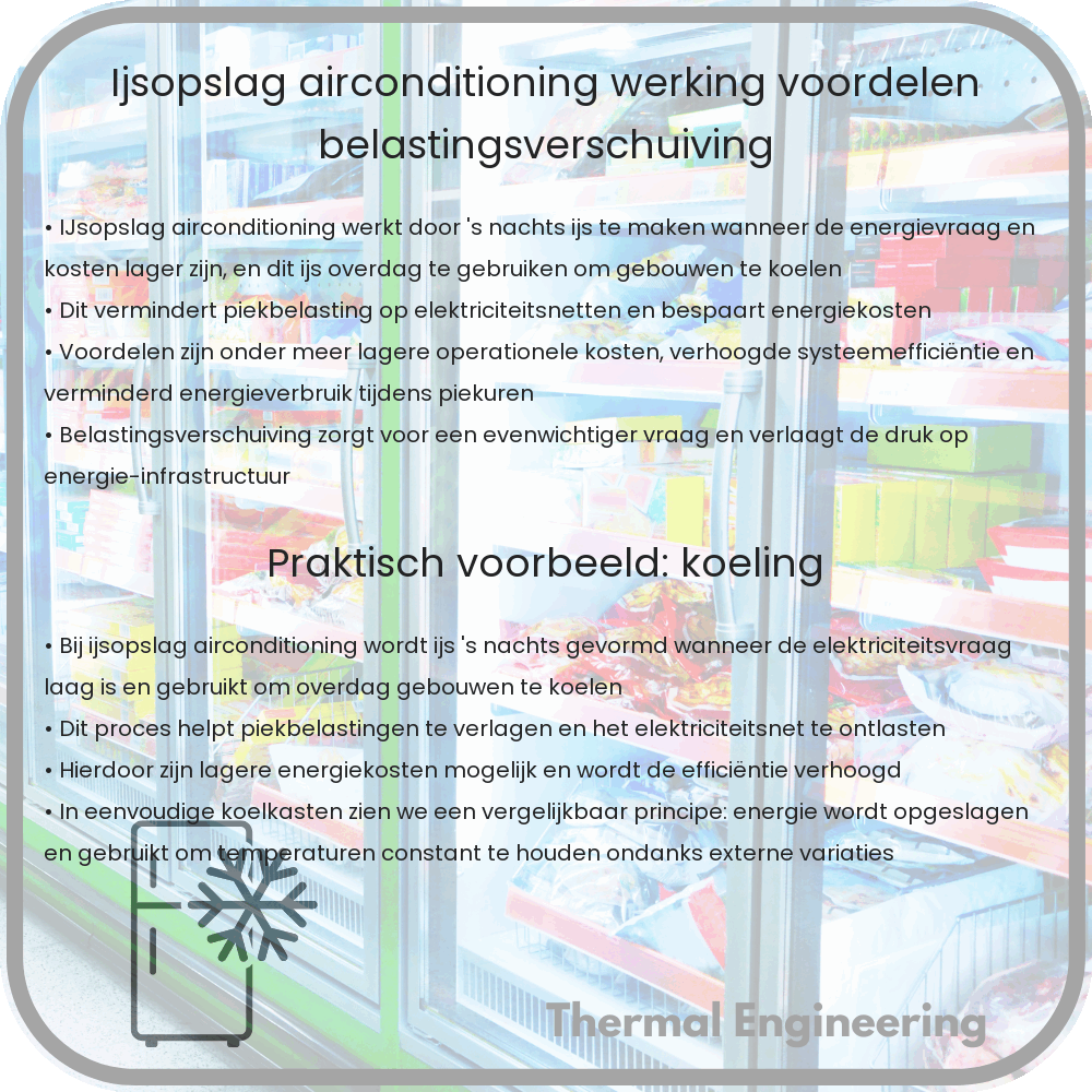 IJsopslag Airconditioning | Werking, Voordelen, Belastingsverschuiving