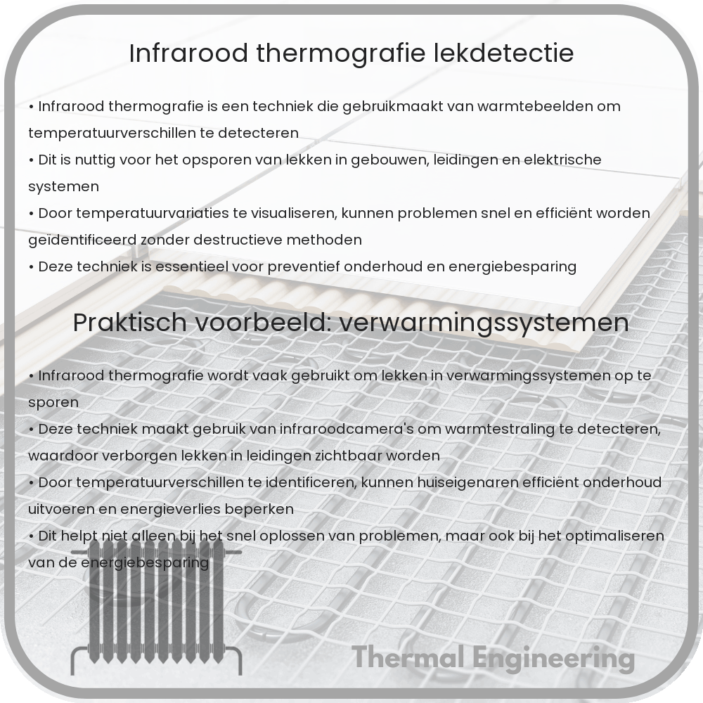 Infrarood thermografie lekdetectie