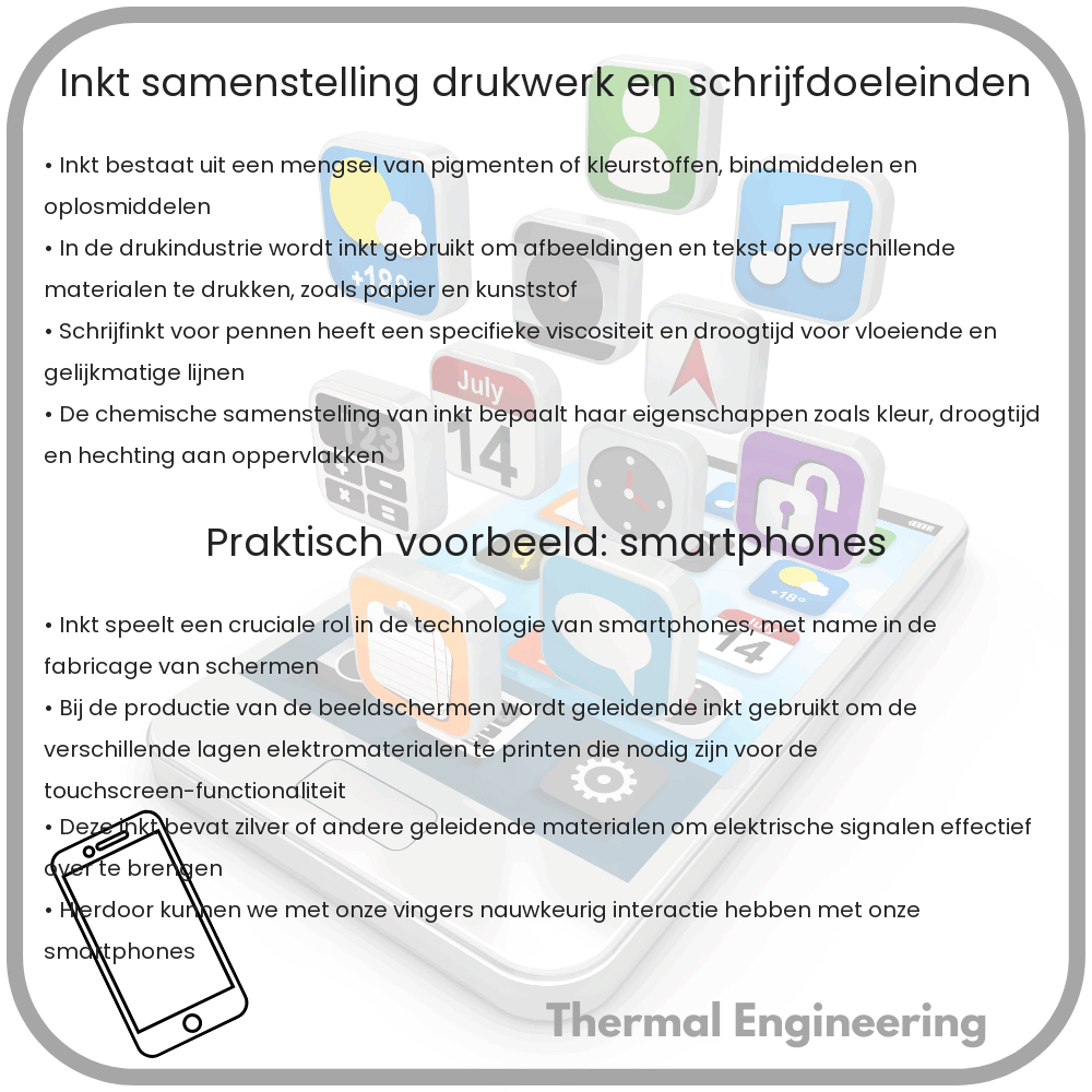Inkt | Samenstelling, Drukwerk en Schrijfdoeleinden