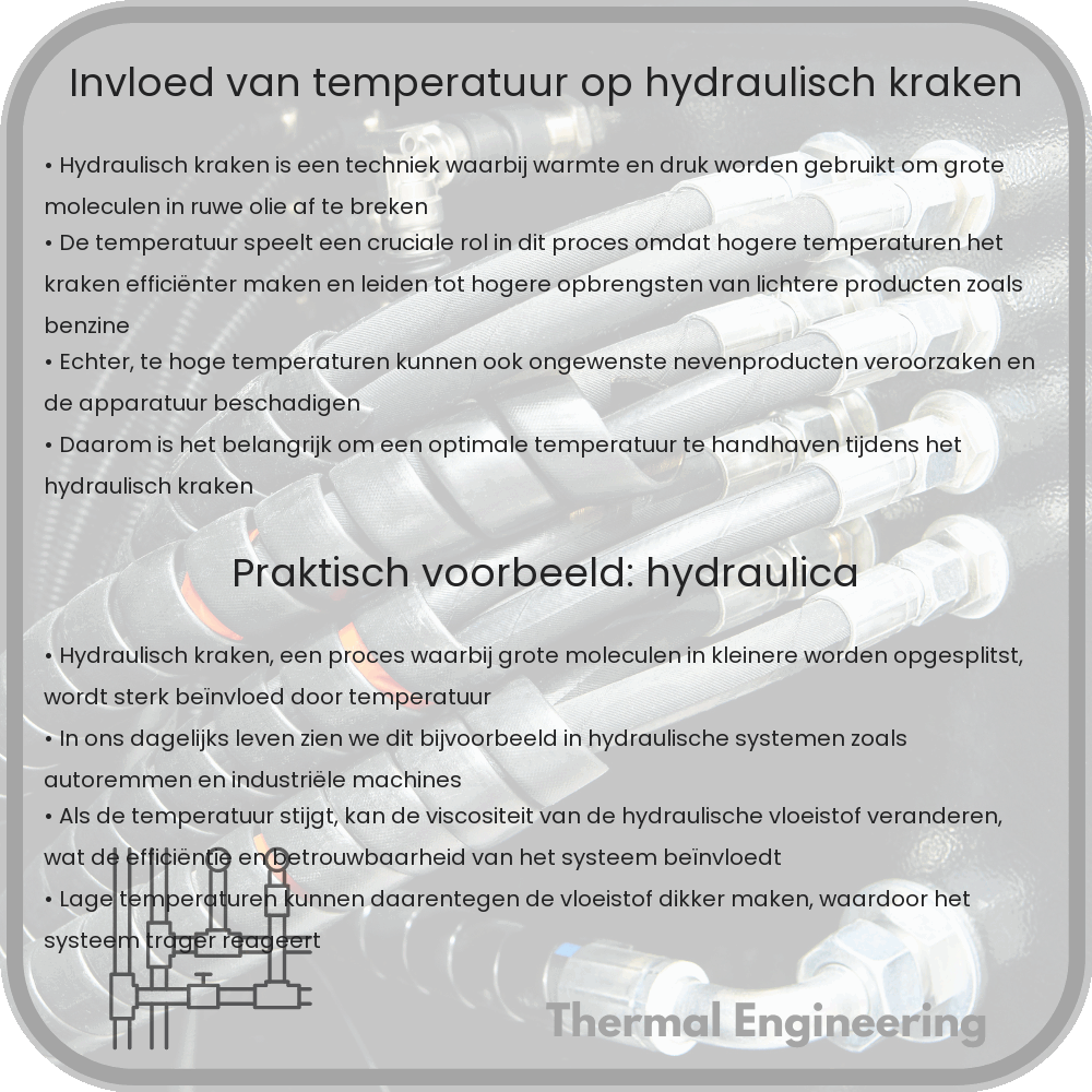 Invloed van temperatuur op hydraulisch kraken