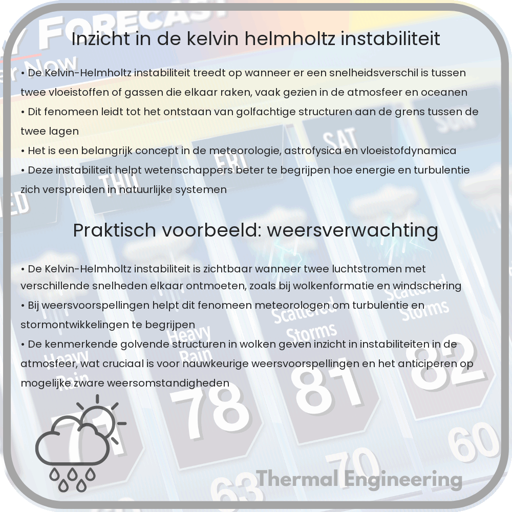 Inzicht in de Kelvin-Helmholtz Instabiliteit