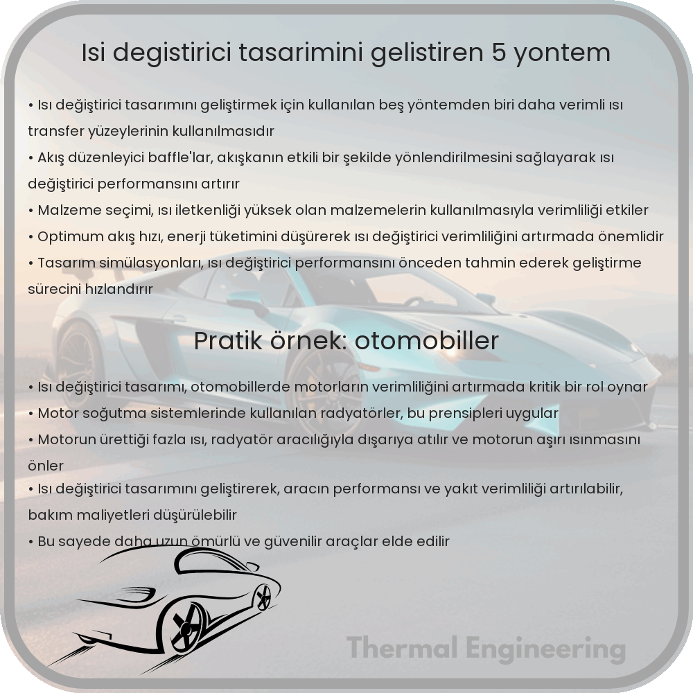Isı Değiştirici Tasarımını Geliştiren 5 Yöntem