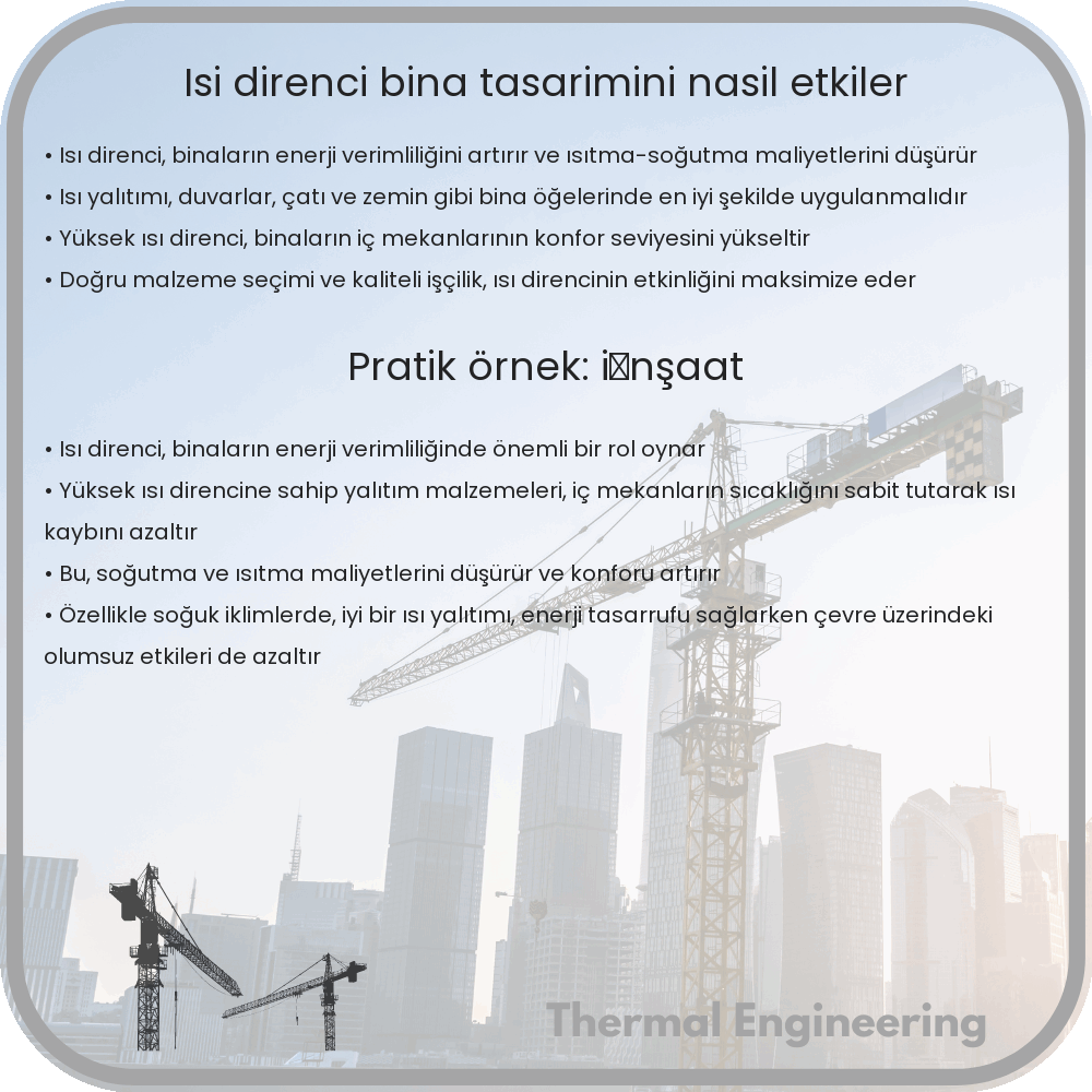 Isı Direnci Bina Tasarımını Nasıl Etkiler