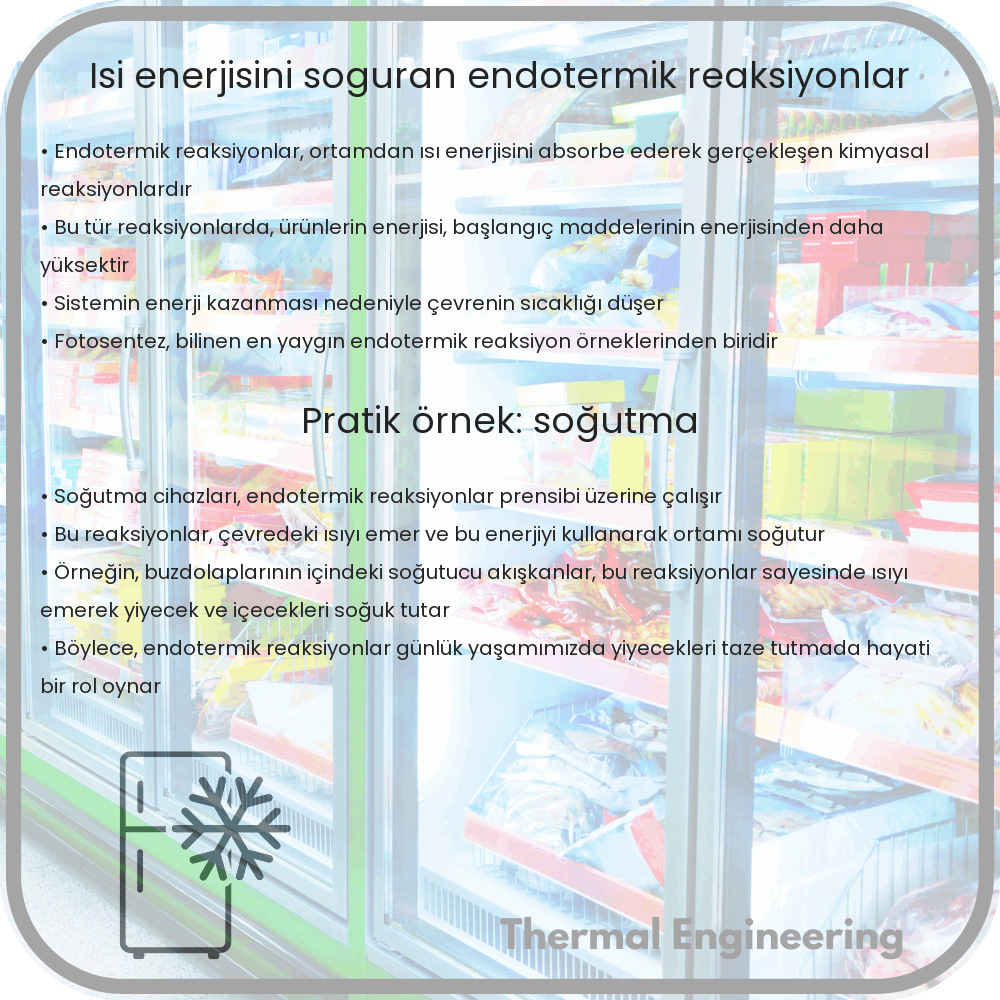 Isı Enerjisini Soğuran Endotermik Reaksiyonlar