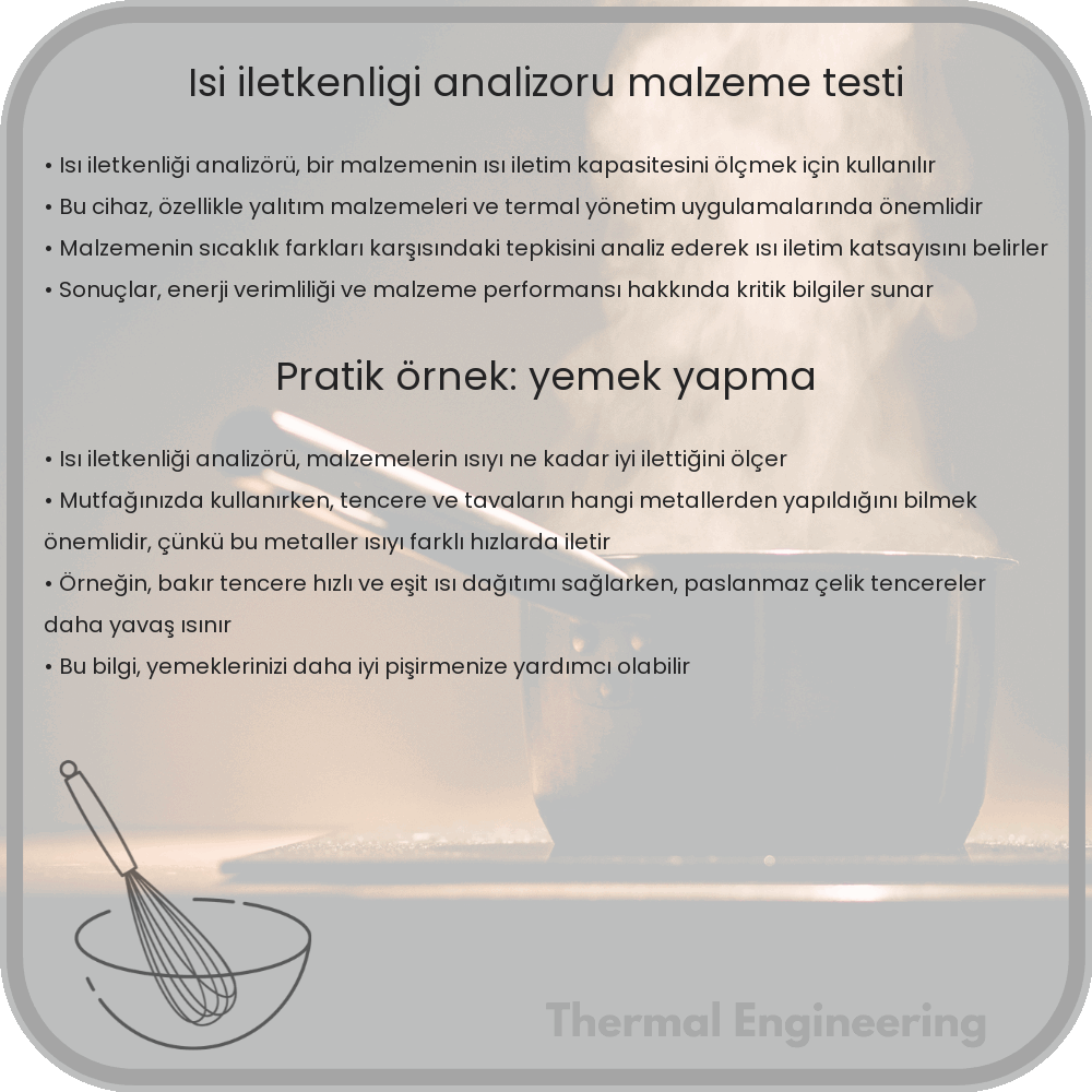 Isı İletkenliği Analizörü | Malzeme Testi