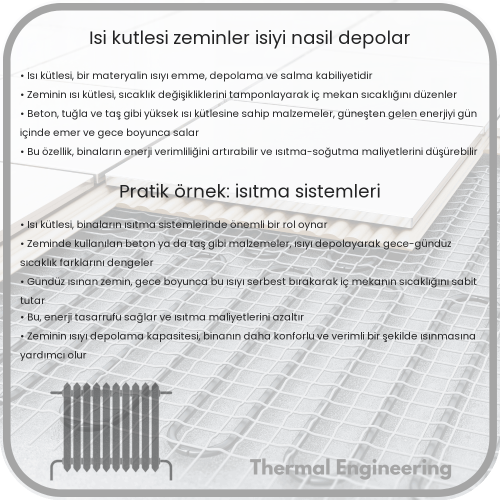 Isı Kütlesi Zeminler Isıyı Nasıl Depolar?