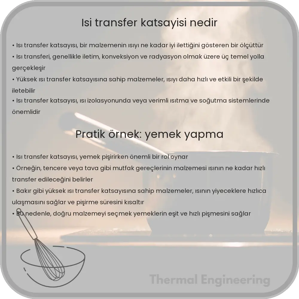 Isı Transfer Katsayısı Nedir?