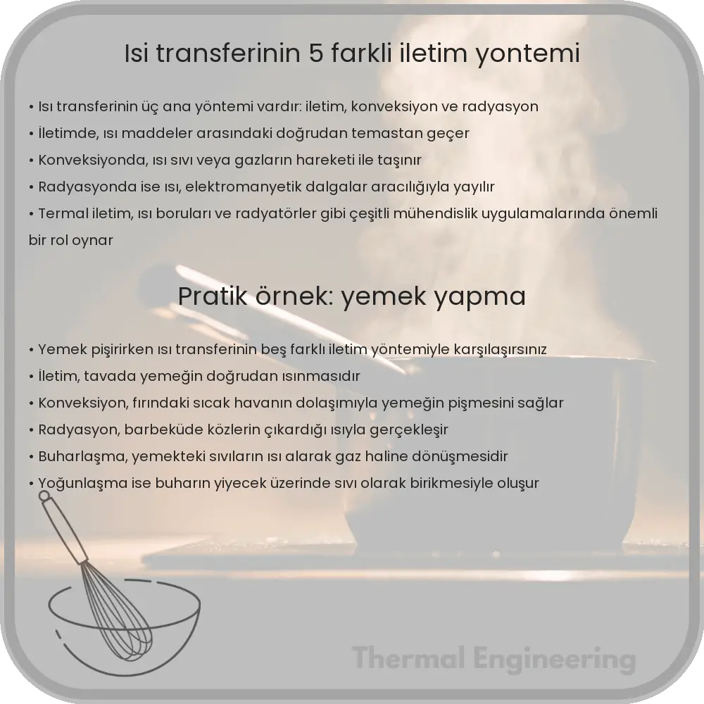 Isı Transferinin 5 Farklı İletim Yöntemi