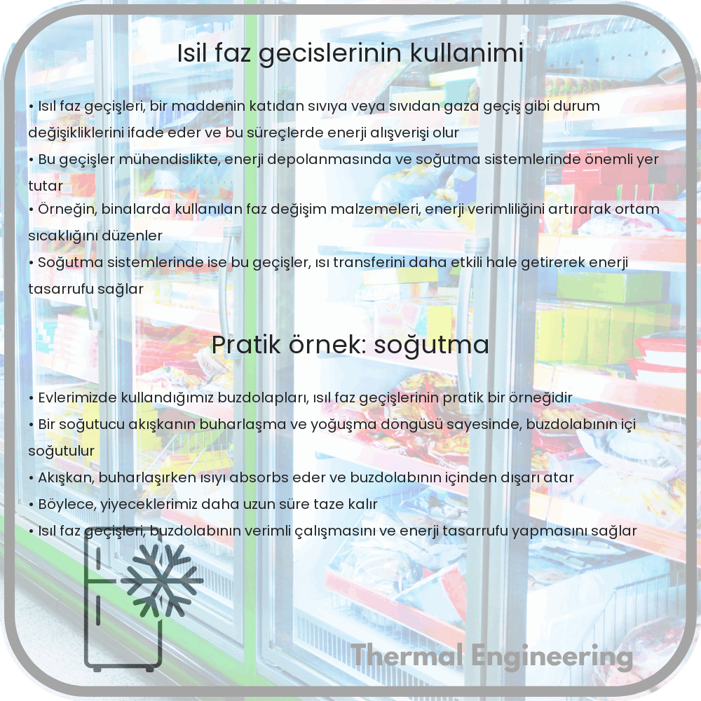 Isıl Faz Geçişlerinin Kullanımı