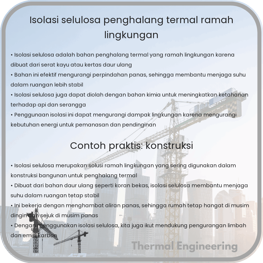 Isolasi Selulosa | Penghalang Termal Ramah Lingkungan