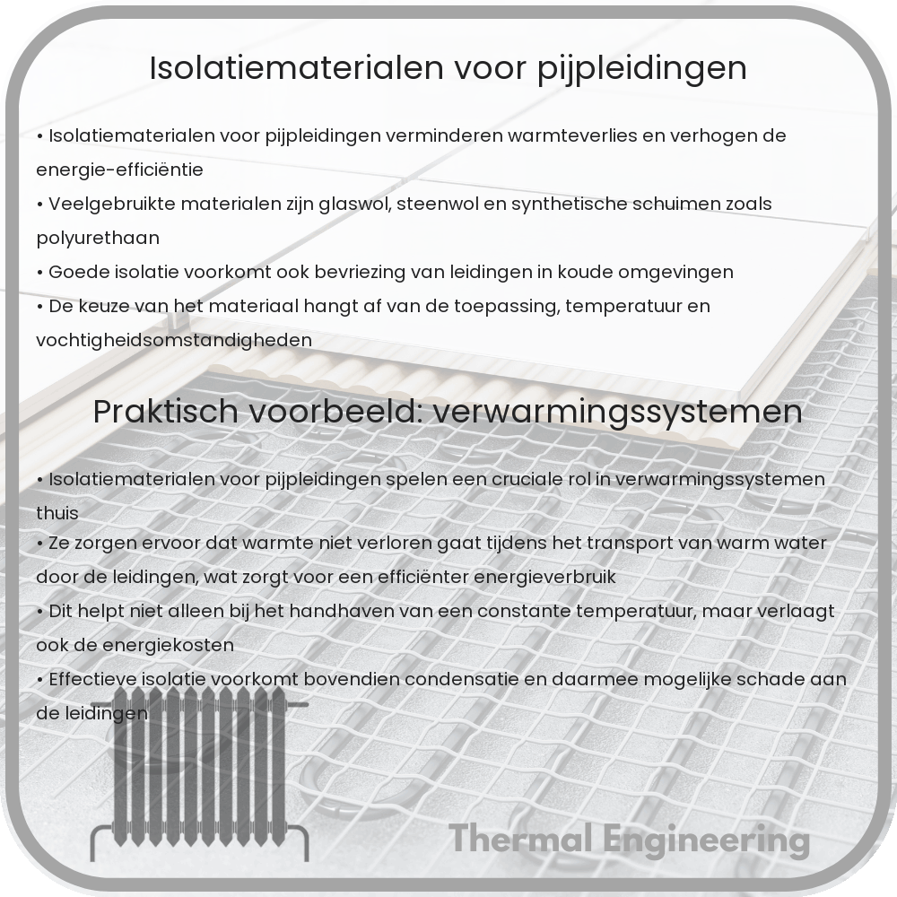 Isolatiematerialen voor pijpleidingen