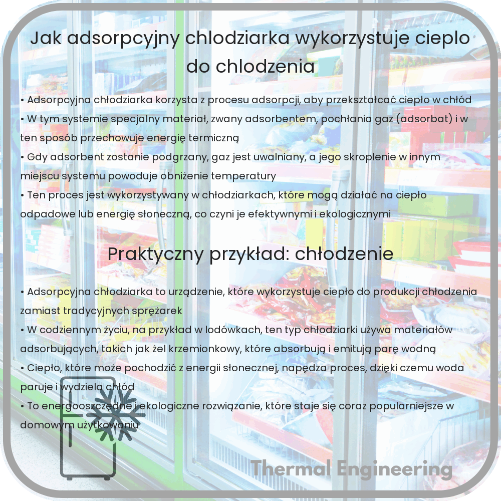 Jak adsorpcyjny chłodziarka wykorzystuje ciepło do chłodzenia