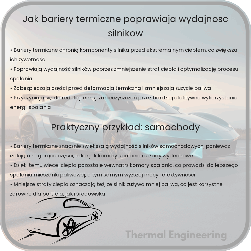 Jak bariery termiczne poprawiają wydajność silników