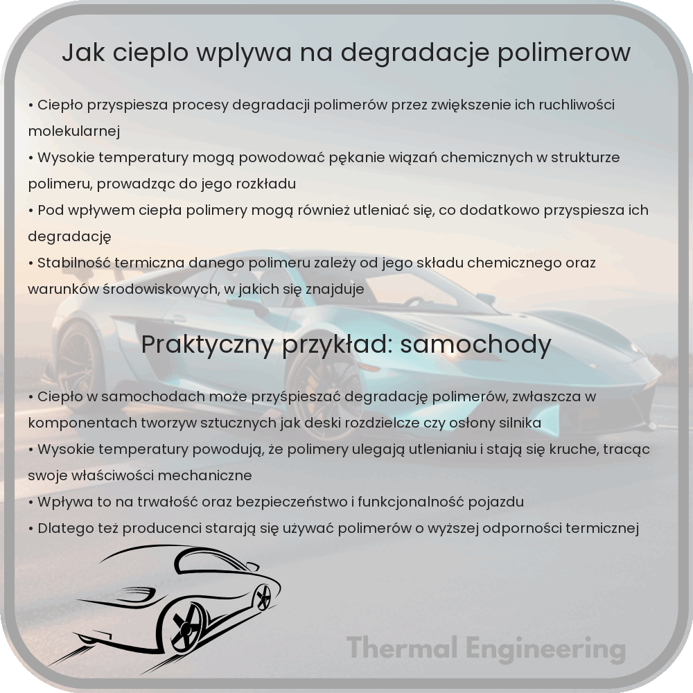 Jak ciepło wpływa na degradację polimerów