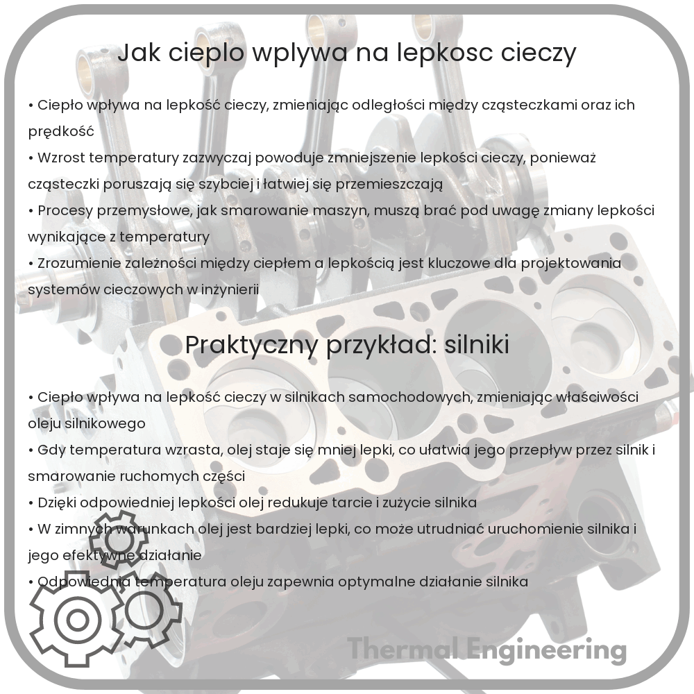 Jak ciepło wpływa na lepkość cieczy