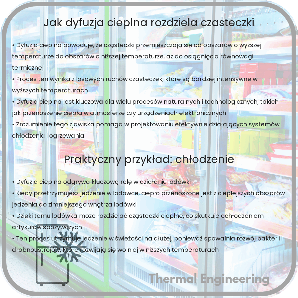 Jak dyfuzja cieplna rozdziela cząsteczki