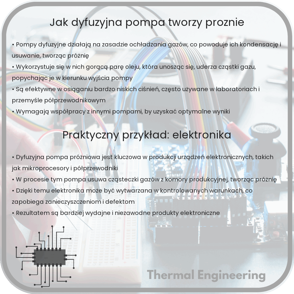 Jak dyfuzyjna pompa tworzy próżnię