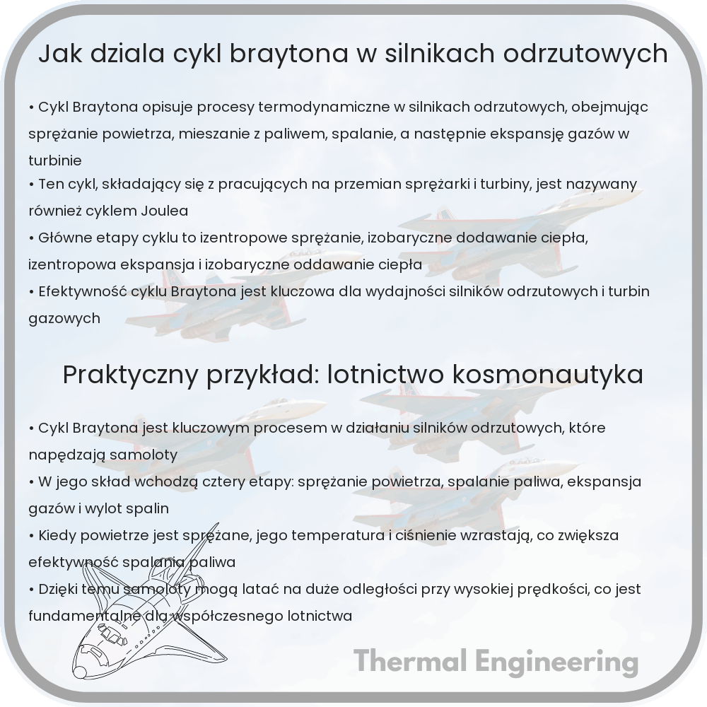 Jak działa cykl Braytona w silnikach odrzutowych