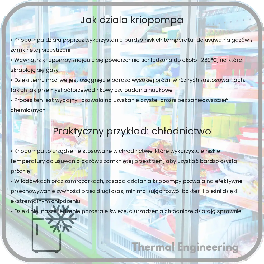 Jak działa kriopompa