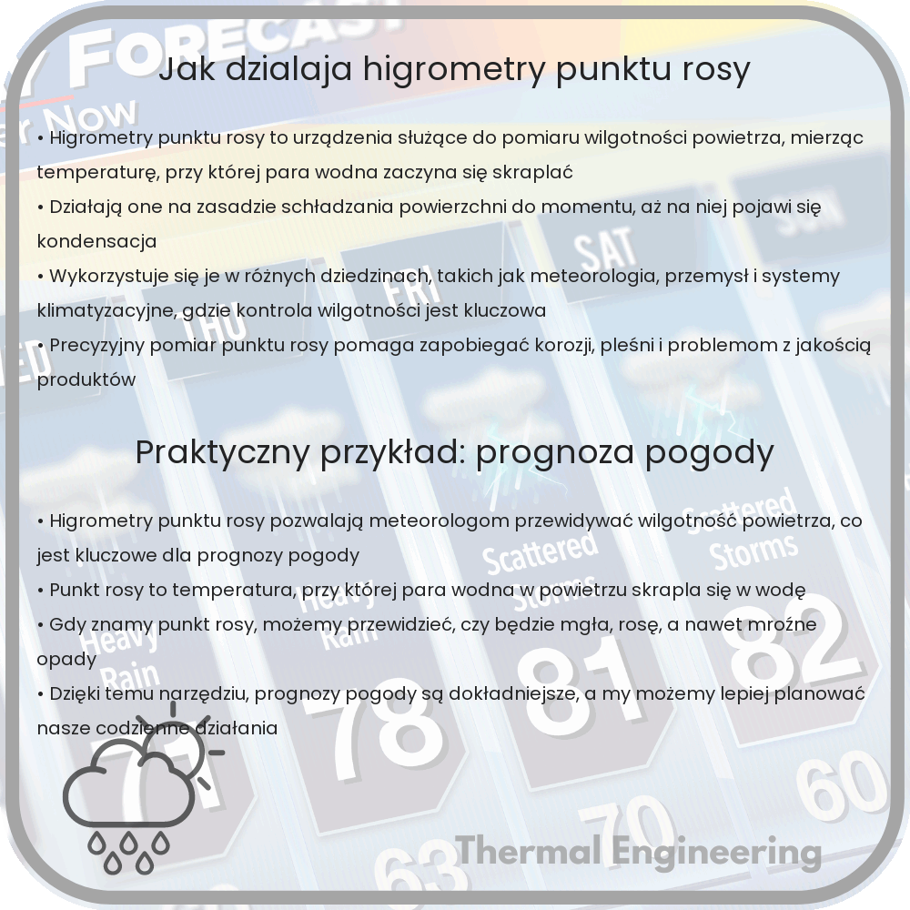 Jak Działają Higrometry Punktu Rosy?