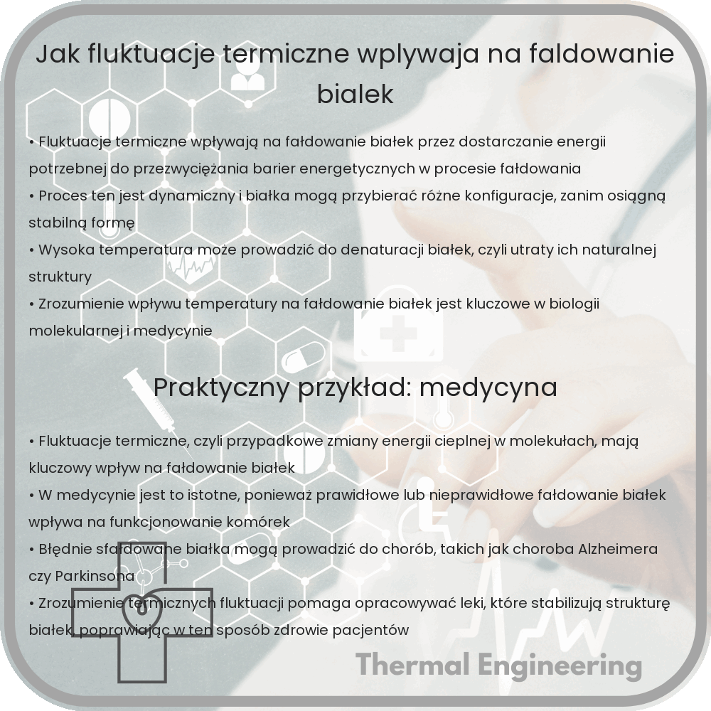Jak fluktuacje termiczne wpływają na fałdowanie białek